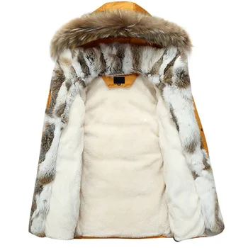 

2020 new 5XL White Duck Down Jacket Women Winter Goose Feather Coat Long Raccoon Fur Parka Warm Rabbit Plus Size Outerwear