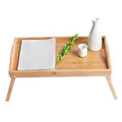 Складная бамбуковая деревянная кровать поднос для завтрака на кровати ноутбук стол простой обеденный столик для дивана кровать стол для