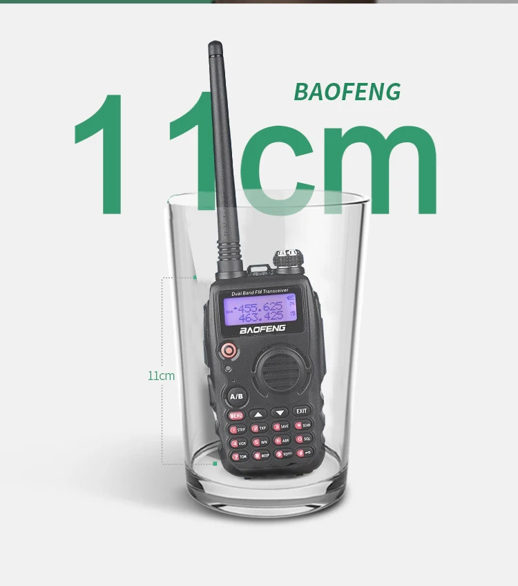 BaoFeng A52 Walkie Talkie 5W 1800mAh Dual Band CB Ham Portable Radio Pofung BF-A52 Original Two Way Radio BFA52 A-52 Transceiver