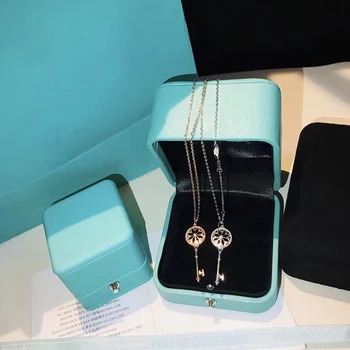 

Trendy Original 1:1 S925 Sterling silver Daisy KEY Pendant Necklaces for Women Girl Ladies Valentine Gift Brand Jewelry