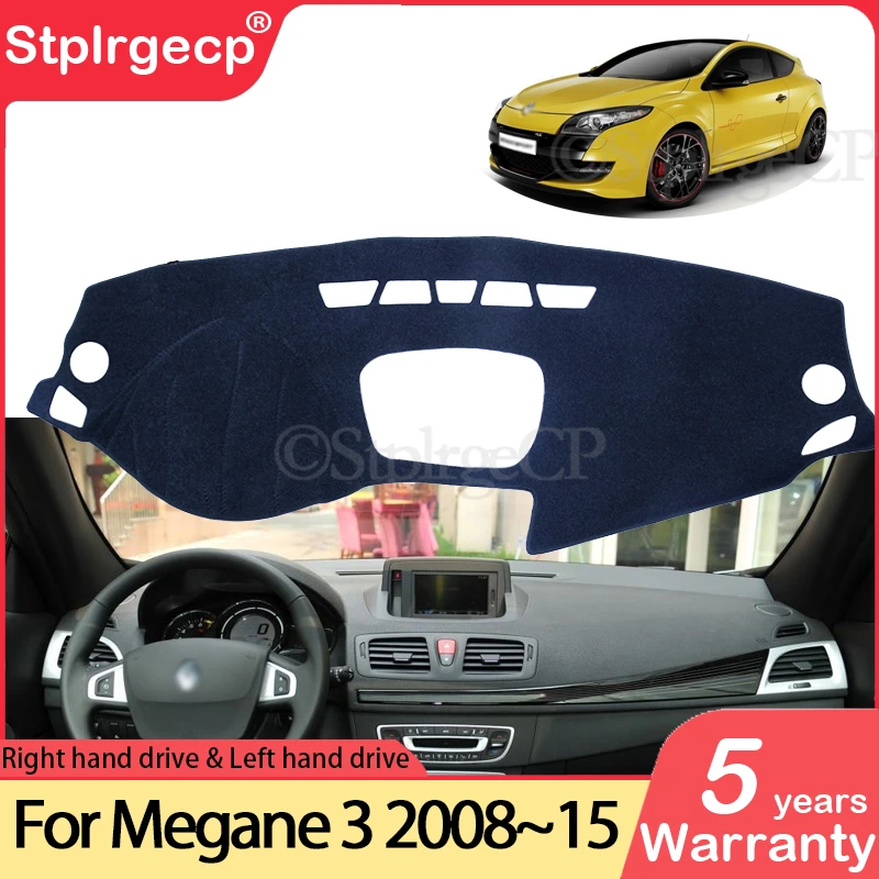 Alfombrilla antideslizante para salpicadero de coche, accesorios para Renault Megane 3 III MK3 2008 2009 2010 2011 2012 2014 2015 Coupe CC GT|Pegatinas para - AliExpress