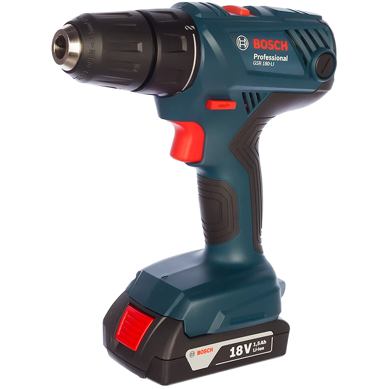 Шуруповерт аккумуляторный BOSCH GSR 180 (акк. Li-Ion 2000мА·ч патрон быстрозажимной 1700