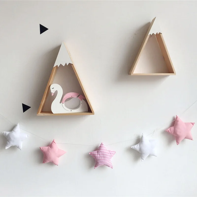 

New Nordic Baby Room Handmade Nursery Star Garlands Christmas Kids Room Wall Decorations Photography Props Best Gifts