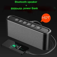 X6 беспроводной телефон Bluetooth динамик карта или диск сабвуфер 8000 мАч нагрузки небольшой сокровище audio10w Мини Портативный речи touch 2