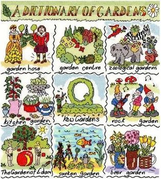 

3TH Top Quality lovely counted cross stitch kit bothy threads a dictionary of gardens
