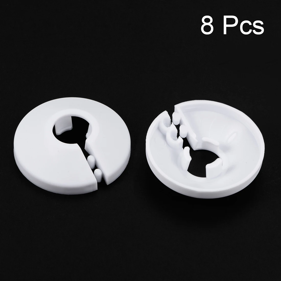 8Pcs 12mm-50mm Water Pipe Cover Pipe Collar Decoration PP Radiator Escutcheon Covers Angle Valves Faucet Accessories pipe fitting