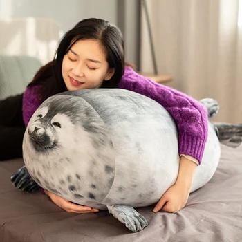 

Chubby Seal Pillow Stuffed Cotton Plush Animal Toy Seal Pillow Soft Fat Pillow Stuffed Cotton Animal Seal Plush Toy Home Textile