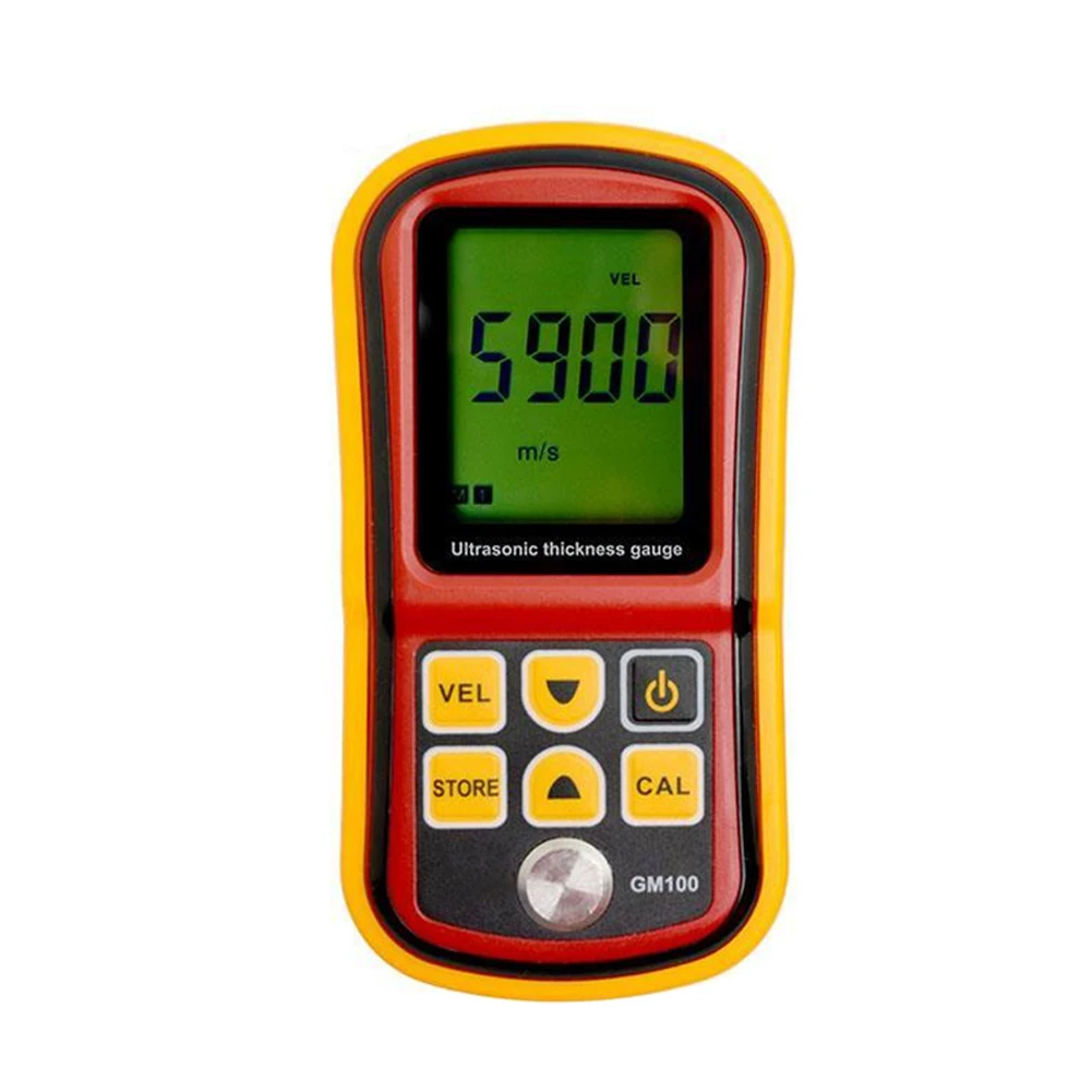 

Thickness Gauge Ultrasonic Portable Detector LCD Display Metal Testering Home Instruments Digital Electronic Measuring Sound