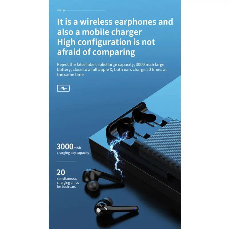 Мини-наушники, Bluetooth 5,0, умные наушники с шумоподавлением, чехол для зарядки, Bluetooth наушники
