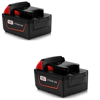 

2PCS High Capacity 6.0A 18V 6000mAh Rechargeable Power Tools Battery for Milwaukee 6000mAh XC 48-11-1852 48-59-1850 M18BX