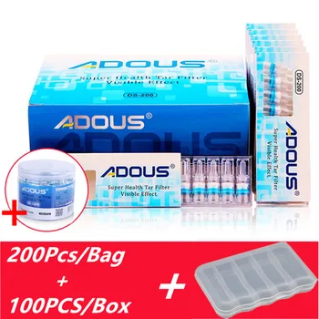 

100-600PCS Healthy Disposable Smoking Filter Pipe Tobacco Cigarettes Reduce Tar Filter Cleaning Container Smoking Accessories