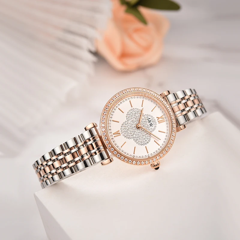 CARNIVAL Brand Women Fashion Watch Waterproof Bracelet Lady Casual Crystal Girl Quartz Wristwatch Female Clock 2023 Reloj Mujer