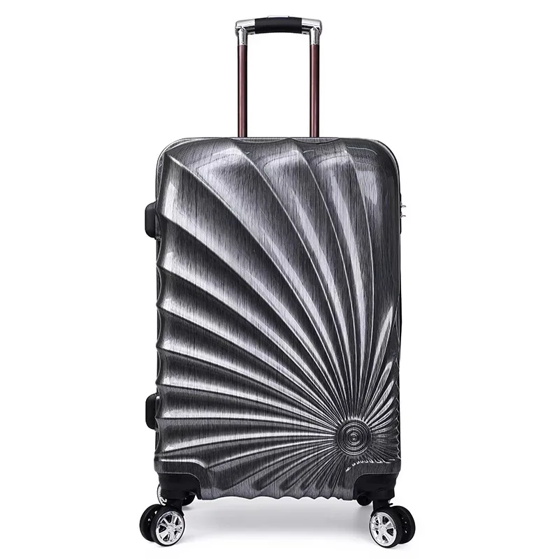 Black 20/24 ''28 дюймов 3 шт комплект багажных сумок на колесиках Дорожный чемодан с спиннерными колесами каюта носить на чемодан для багажа на колесиках Модный чехол - Color: Black