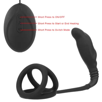 7 Mode Vibrating Cock Rings Sex Toys For Men Delay Ejaculation Prostate Massager Sex Shop Penis Ring 3