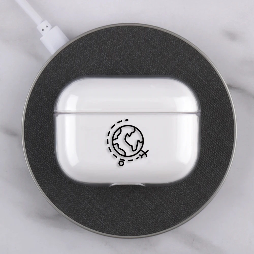 Простой шаблон беспроводной bluetooth airpods pro защитный чехол для Apple Airpods Pro гарнитура