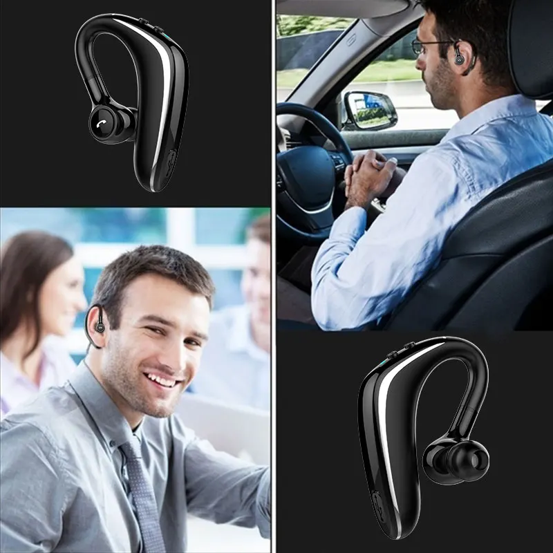 Cewaal Car Handsfree Bluetooth Earphone Headset Noise Reduction Bluetooth Earpiece in Ear Wireless Headphone Mic Earphone