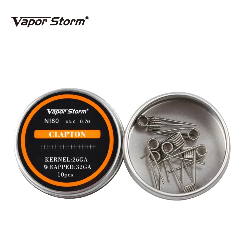 NI80 нихромовая катушка Vapor Storm высокая плотность Alien V2 Juggernaut Предварительно Построенная RDA нагревательная катушка для электронной сигареты RDA RBA RDTA