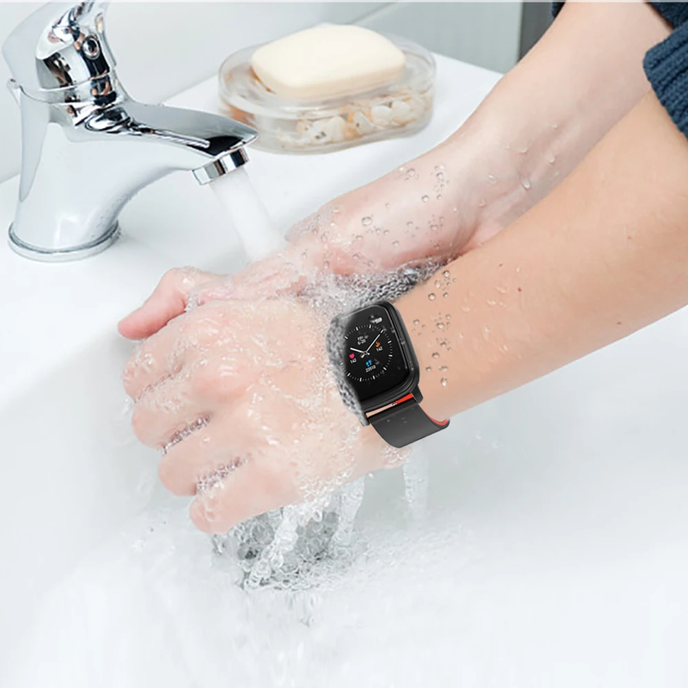 SENBONO TS01 Смарт-часы полный экран сенсорный браслет IP67 Водонепроницаемый для мужчин и женщин спортивные часы пульсометр умные часы с функцией мониторинга сна