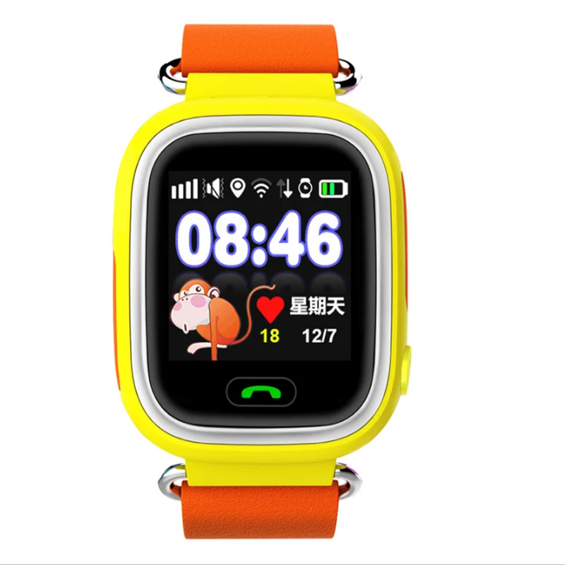 GPS Q90 bambino Intelligente Orologio cellulare con sim card WIFI Posizione SOS di Chiamata per bambini OROLOGIO