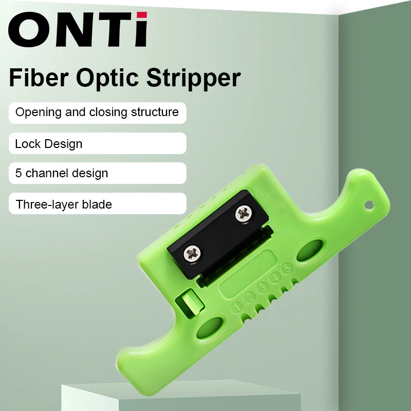 ONTi Fiber Optical Cable Ribbon Stripper Miller MSAT 5 Loose Tube Buffer Mid-Span Access Tool 1.9mm to 3.0mm Replaceable Blade lcd flex cable ribbon for samsung galaxy note 10 1 n8000