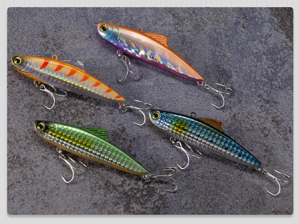 D1 Vib Fishing Bass Vibration Lures 85mm 21g Wobbler für Hecht mit Laser-Leuchteffekt 2021 Winter-Angelartikel – Detail 9