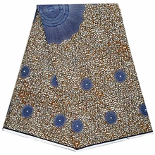 Африканская ткань Воск Принт голландская ткань хлопок материал 6 ярдов африканская Анкара оптом хлопок воск ткань для одежды