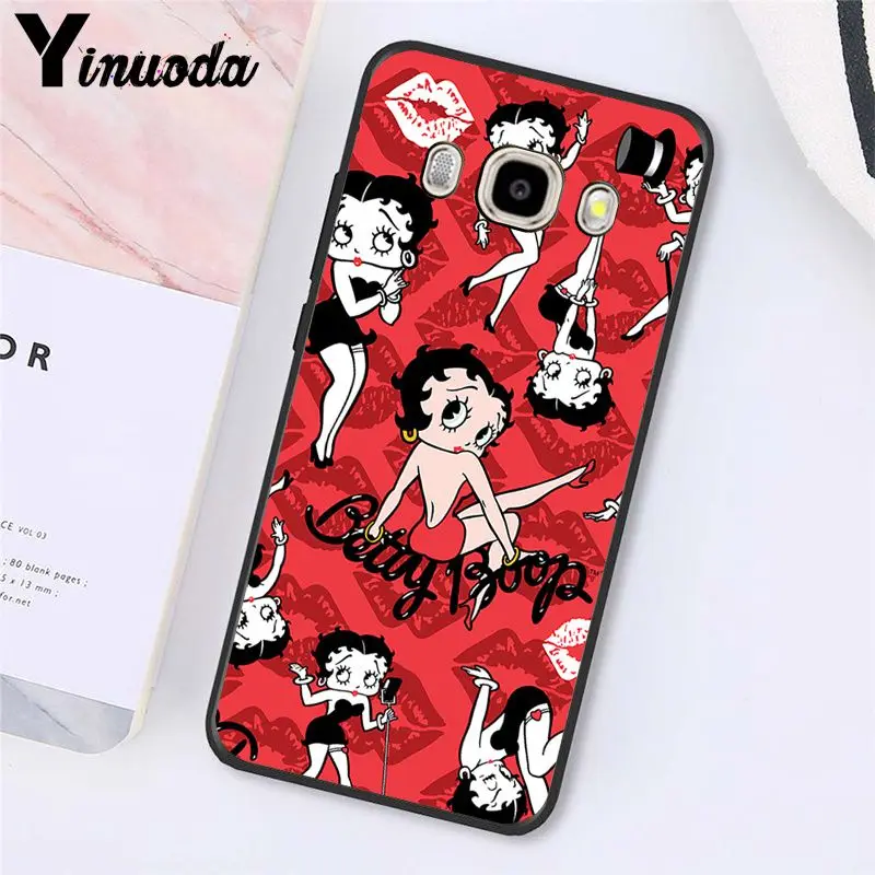 Yinuoda betty boop чехол для телефона для samsung Galaxy J7 J6 J8 J4 J4Plus J7 DUO J7NEO J2 J5 Prime