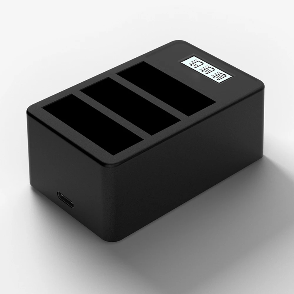 3pes 1220 mAh Action battery+ 3в1 интеллектуальное зарядное устройство для DJI Osmo аксессуары для спортивной экшн-камеры - Цвет: D Package