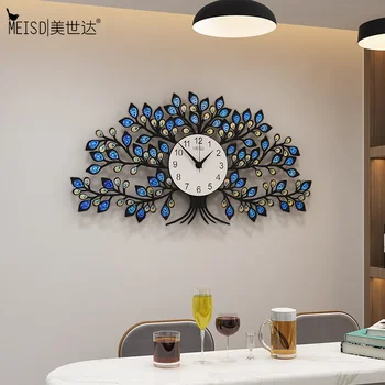 

MEISD Large Clock Wall Clock Creative Hanging WatchModern Design Home Decor Unique Quartz Silent Tree Horloge Free Shipping
