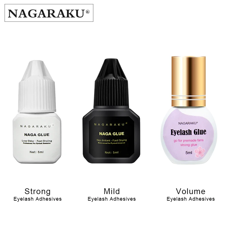 NAGARAKU ресницы макияж 3 различных клей для ресниц низкий запах без запаха быстро сухой стикер соединительные вентиляторы