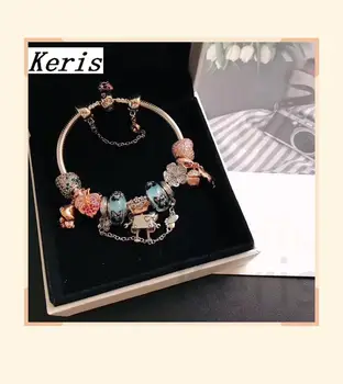 

High Quality 1:1 100%925 Pure Silver New Decorative Butterfly Beads Robot Bracelet First Choice For Gift Free Package