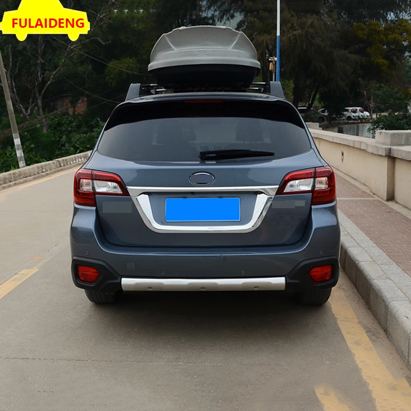 Для Subaru Outback- ABS хромированный задний багажник крышка Лицензионная накладка отделка автомобиля Стайлинг Аксессуары