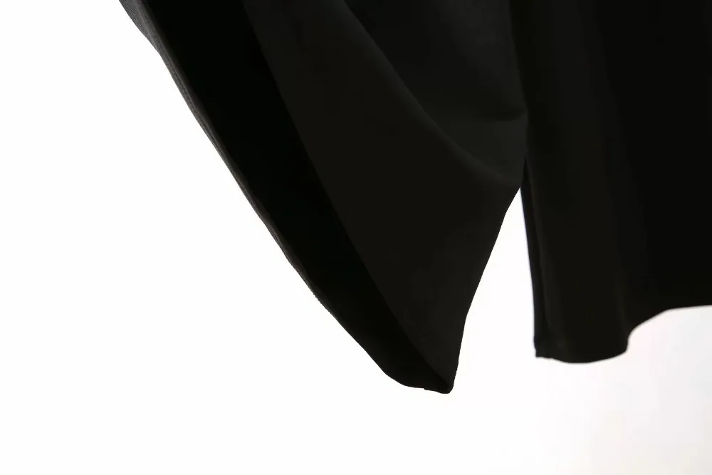 Увядшие в английском стиле Простые черные свободные широкие брюки с высокой талией и поясом женские pantalones mujer pantalon femme брюки для женщин