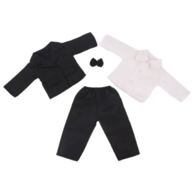 Black Suit Outfits Clothes Set for 18" (46cm) Logan Boy Dolls American Girl Doll Accessories Birthday Gift Toys