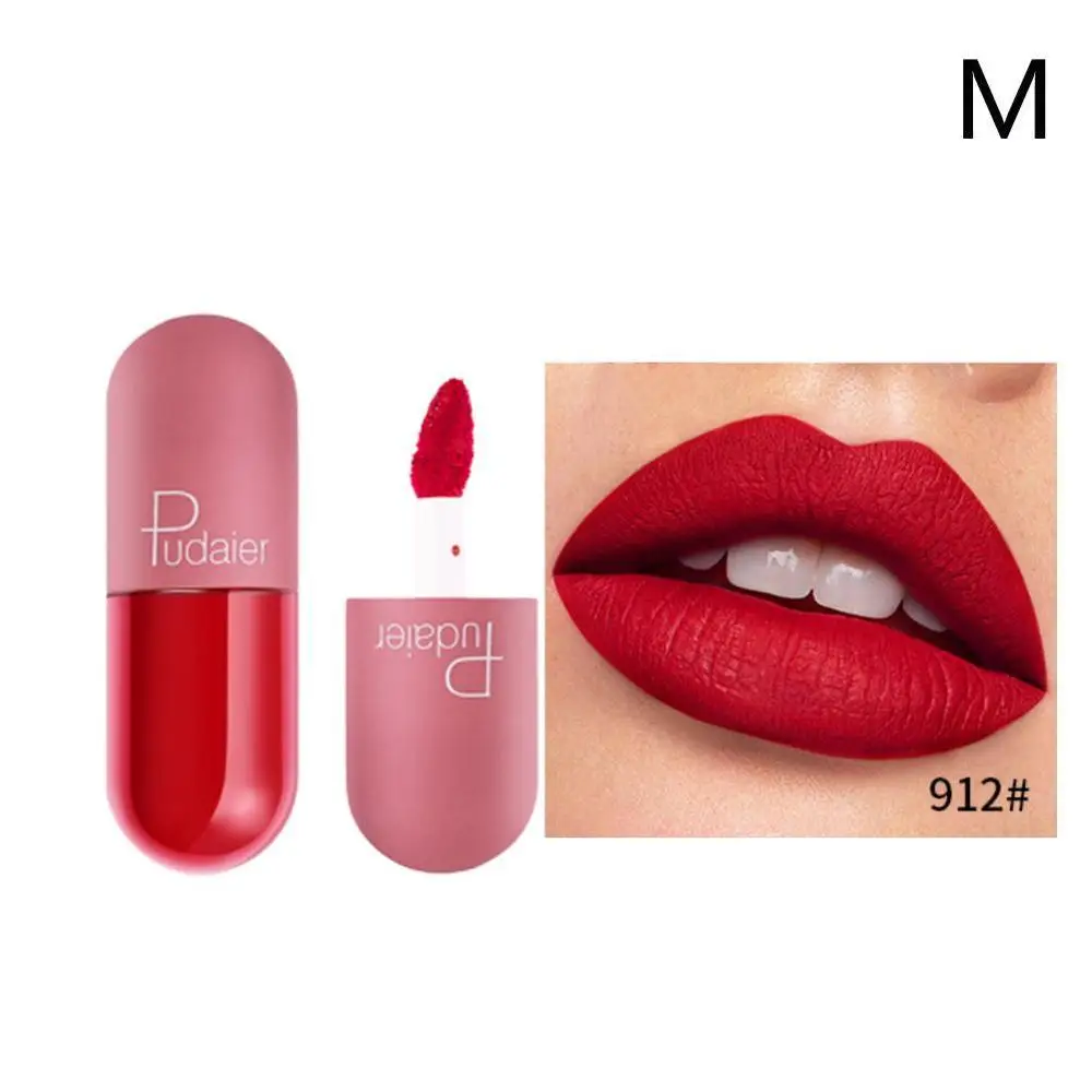 M Водостойкий жидкий блеск для губ металлик матовая губная помада для губ Косметика сексуальный тинт для губ стойкий макияж блеск для губ - Цвет: M