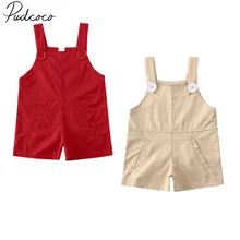 Коллекция года, летняя одежда для малышей комбинезон для новорожденных и маленьких девочек и мальчиков возрастом от 0 до 24 месяцев, комбинезон однотонная одежда