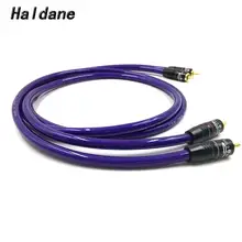 Haldane Pair Type-4 Gold Plated RCA Audio Cable 2x RCA Male to Male Interconnect Audio Cable with Van Den Hul MC SILVEB-IT 65 viborg audio tiwn link rca interconnect cable 1m