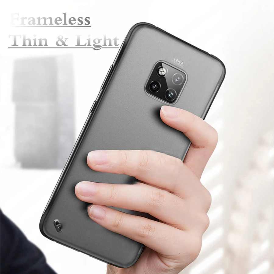 Luxury Frameless Matte Hard PC Shockproof Phone Case - Premium Back Cover
