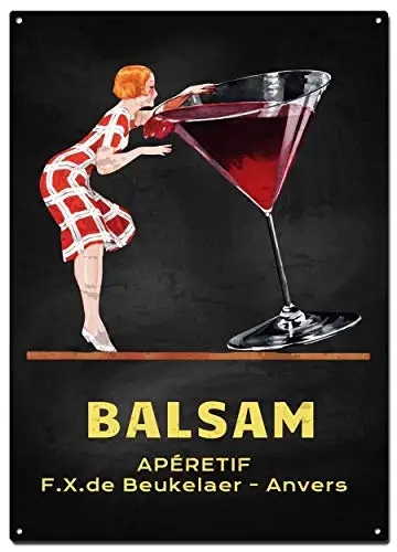 

Wine Retro Metal Tin Signs, Wine Blackboards Colorfast Posters, Decorative Signs Wall Art Home Decor - 8X12 Inch (20X30 cm)