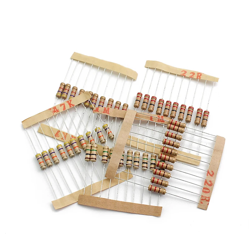 200pcs/lot 1w 5 Resistor Assortment Kit 20value 10 Ohm 1m Ohm