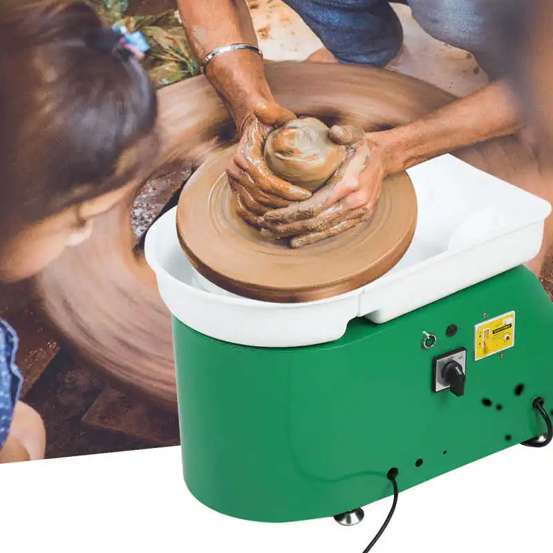 350W 24cm Brushless Electric Pottery Wheel Machine Ceramic Shaping Tool Pottery Art Machine For Student and Amateur