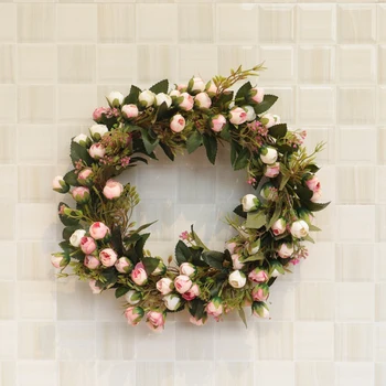 

Christmas Flower Wreath Rose Garland With Elegant Best For Home Wall Door And Window Decoration Wedding Decoration