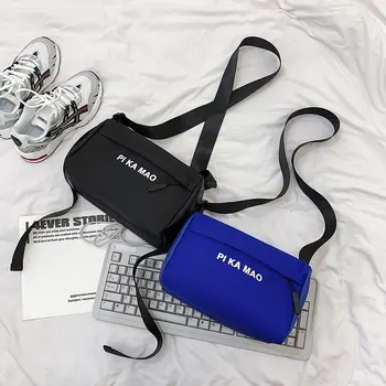 

Oxford Textile Single Shoulder Bags For Women 2020 Fashion Trend Couple Models Cross body Bag Casual Style Unisex Bucket Bag