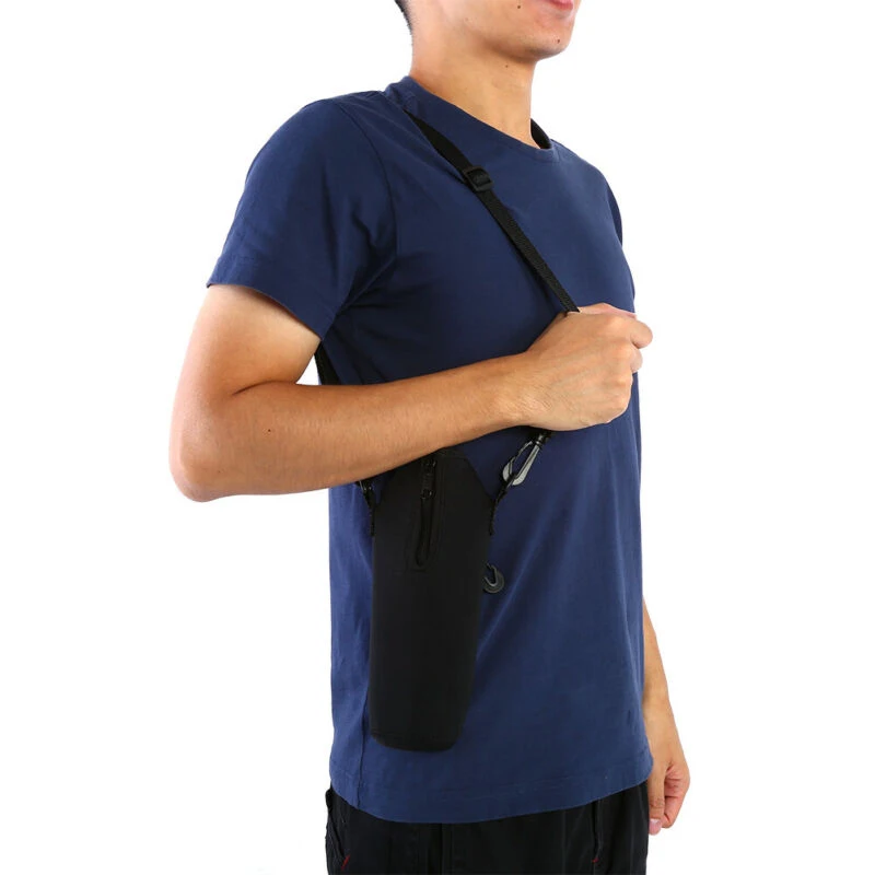 Однослойный чайник, анти-обжигающая ручная чашка, подвесной набор изоляции 1000 мл, черный