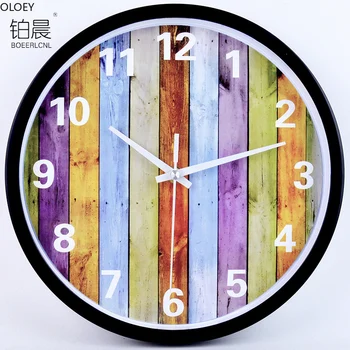 

Large Creative Wall Clock Cartoon Bedroom Kitchen Kid Room Clocks Wall Watch Silent Modern Living Room Saat Home Decor Farmhouse