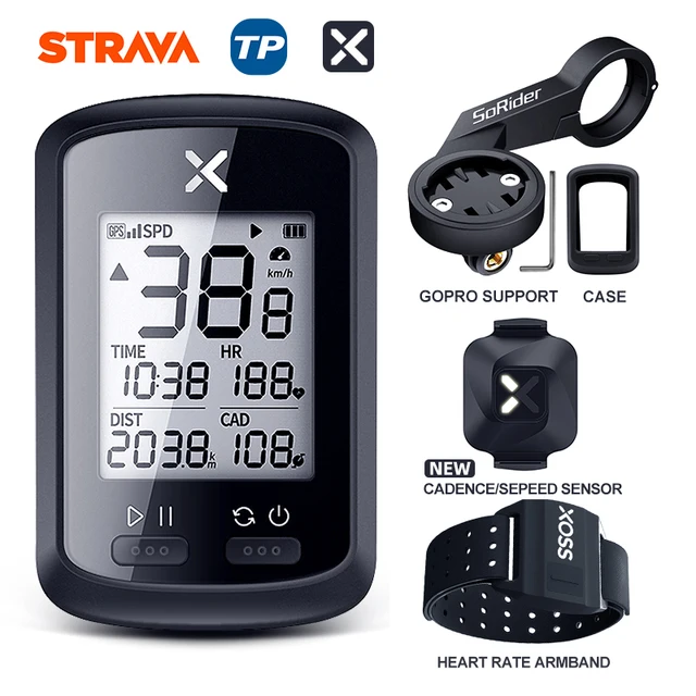 XOSS GPS Bike Computer G+ Wireless Cycling Speedometer Road  MTB Waterproof Bluetooth ANT+ Cadence Speed Cycle Bicycle Computer G PLUS Group K