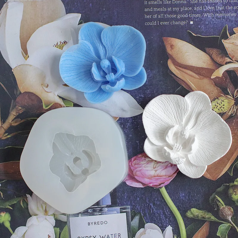 Rose Shape Silicone 3D Soap Fondant Cake Cupcake Jelly Candle Candy Chocolate Mold