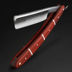 Folding Razor Mahogany Handle Hardened Steel High Hardness Sharp Straight Razor Men's Razor