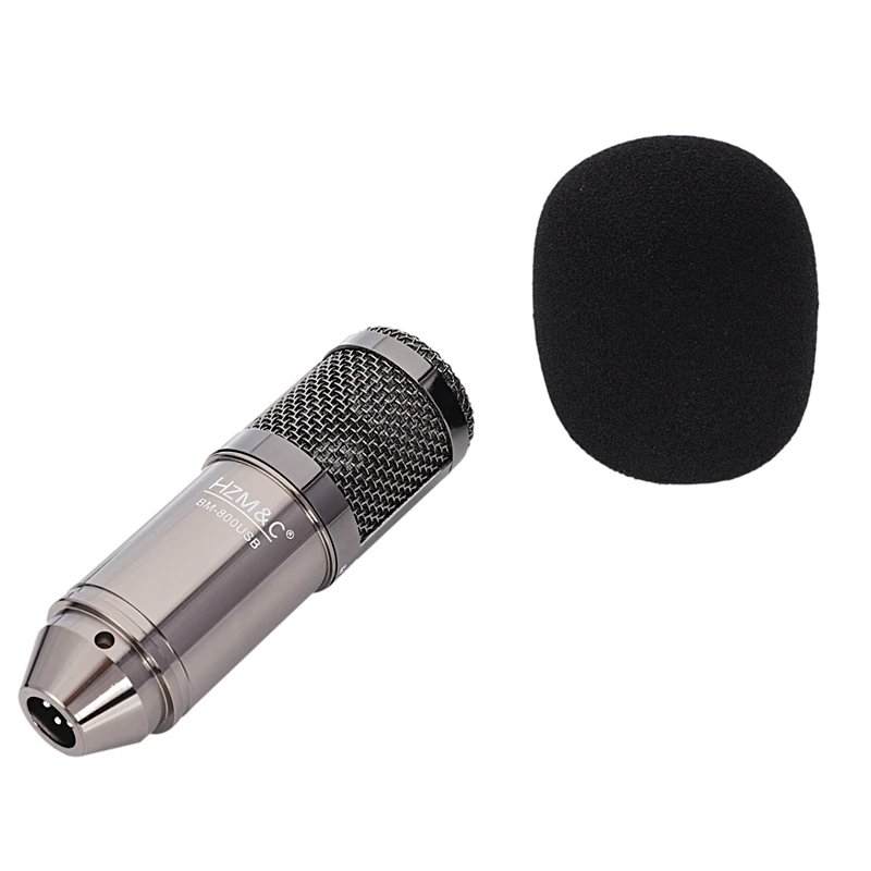 Abkt-hzm& C Модернизированный Bm 800 Usb микрофон для компьютера, конденсаторный Студийный микрофон для караоке, для ПК, Nb-35, подвесной фильтр