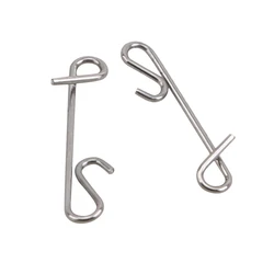 50pcs Fishing Line Wire Braid Knotless Connector Fishing Lure Hook Barrel Solid Ring Swivel Fly Carp Fish Tackle Accessory